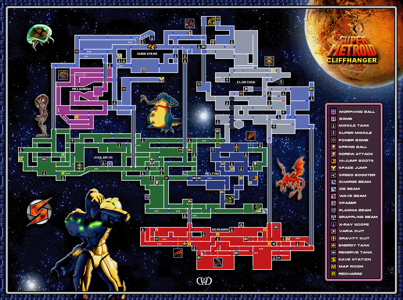 Super metroid карта